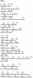 Mercy chords